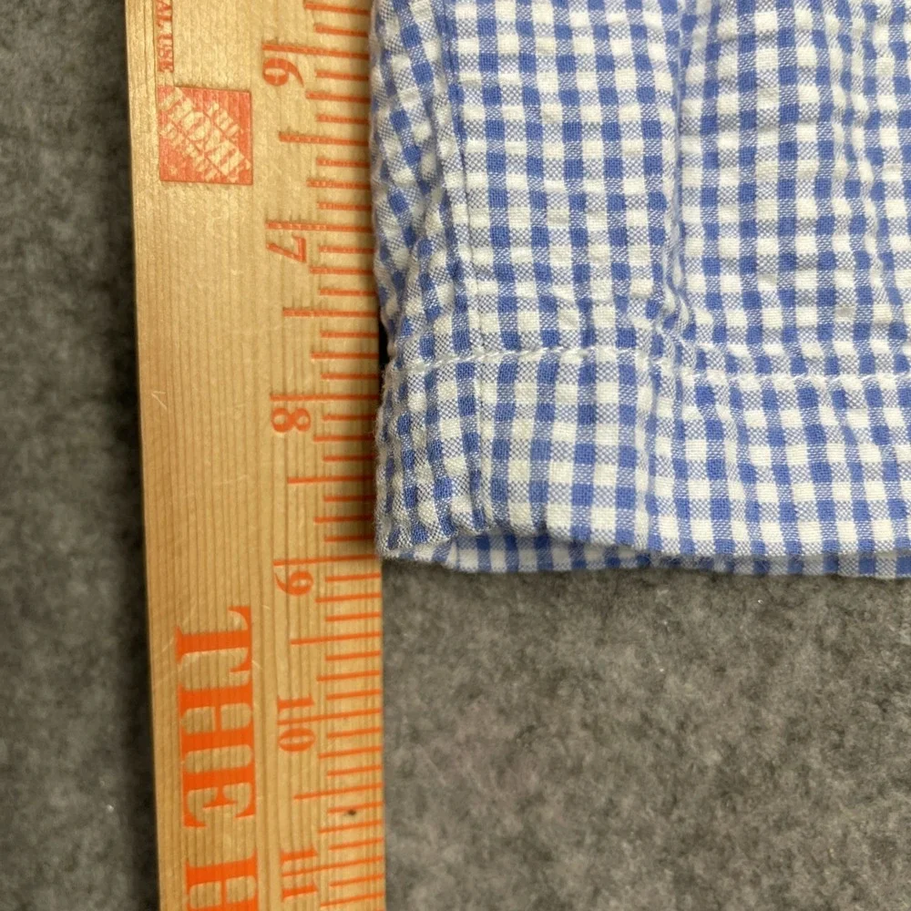 Vineyard Vines Seersucker Shorts 32 Blue Gingham Plaid‎ 9